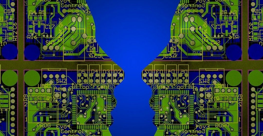 PCB heads facing each other. C4ISRNET.com article image.